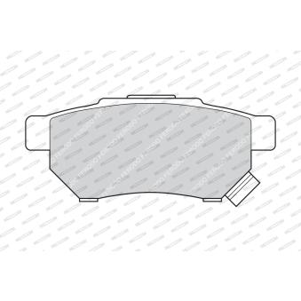 Jeu de 4 plaquettes de frein arrière FERODO OEM 43022ST3E50