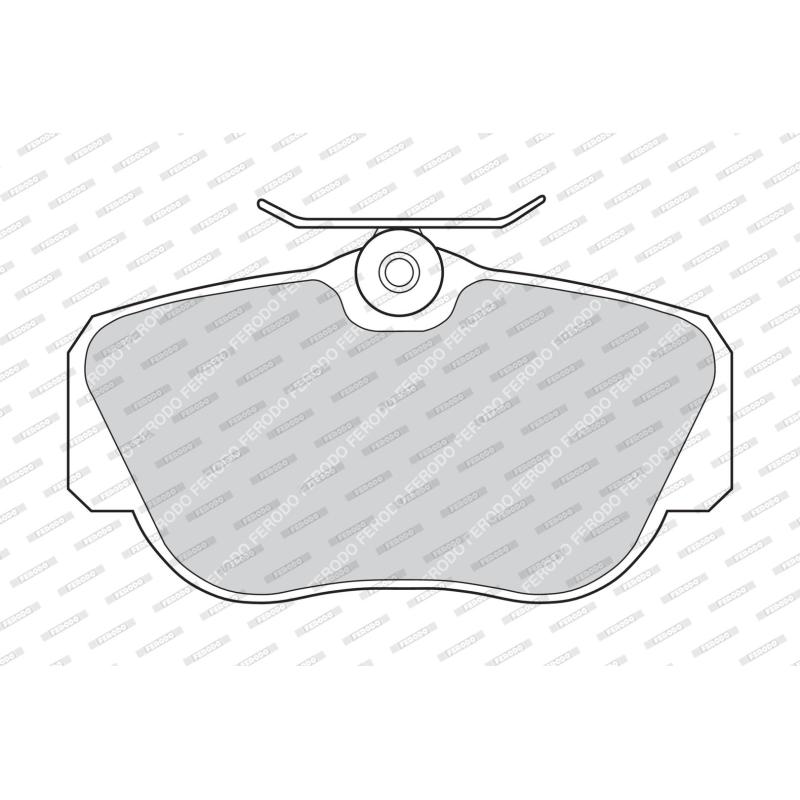 Jeu de 4 plaquettes de frein avant FERODO FDB669 - Visuel 1