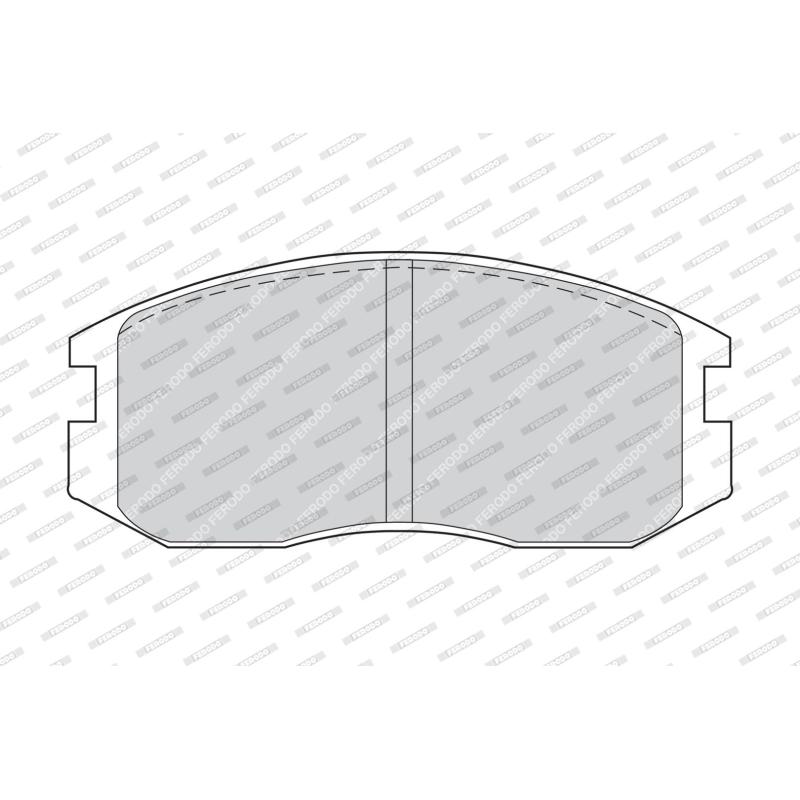 Jeu de 4 plaquettes de frein avant FERODO FDB759 - Visuel 1
