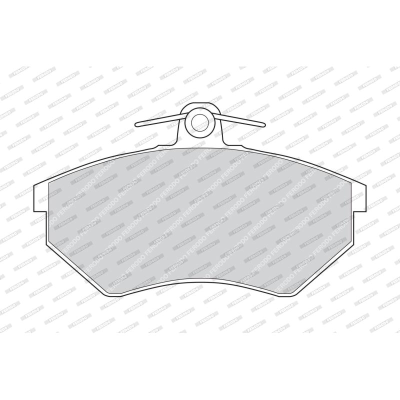 Jeu de 4 plaquettes de frein avant FERODO FDB775 - Visuel 1