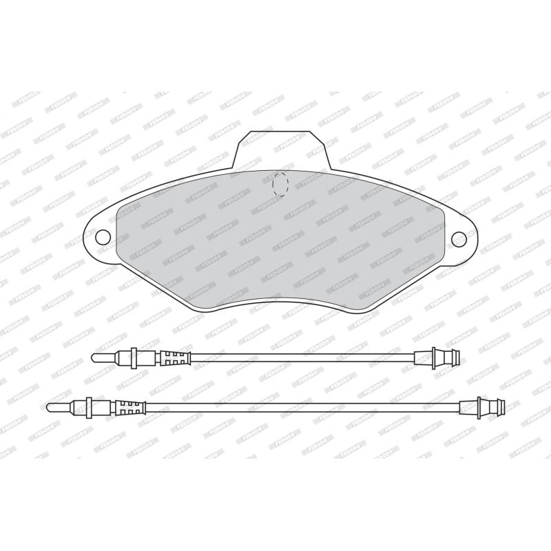 Jeu de 4 plaquettes de frein avant FERODO FDB874 - Visuel 1