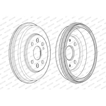 Tambour de frein FERODO FDR329823