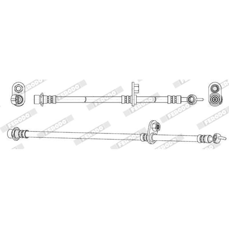 Flexible de frein FERODO FHY2760 - Visuel 1