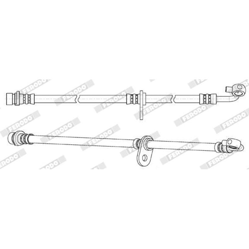 Flexible de frein FERODO FHY2810 - Visuel 1