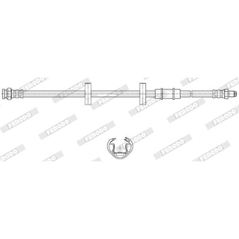 Flexible de frein FERODO FHY2925 - Visuel 1