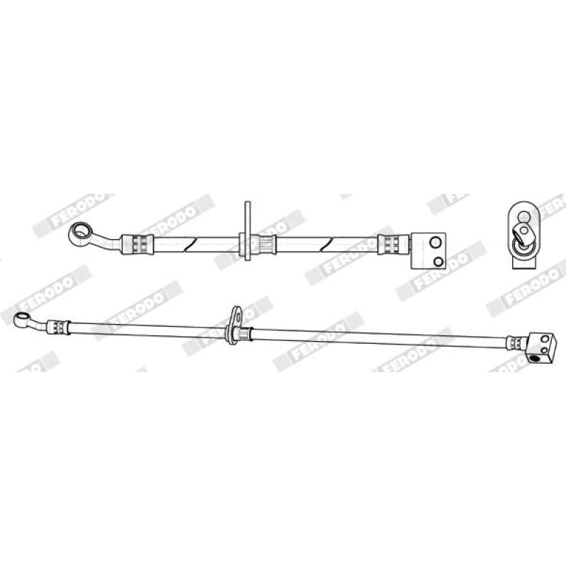 Flexible de frein FERODO FHY3287 - Visuel 1