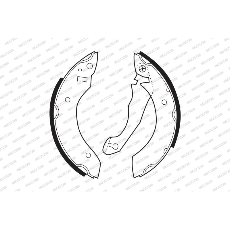 Jeu de mâchoires de frein FERODO FSB153 - Visuel 1