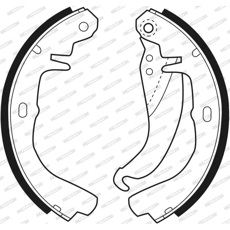 Jeu de mâchoires de frein FERODO FSB158 - Visuel 2
