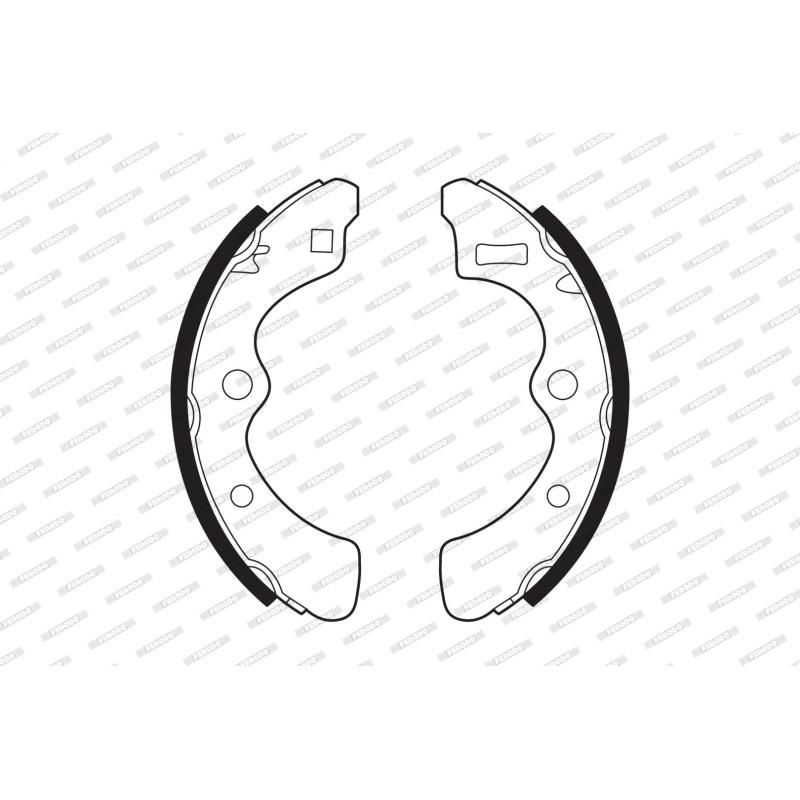 Jeu de mâchoires de frein FERODO FSB163 - Visuel 1