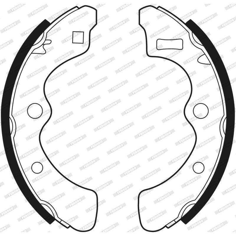 Jeu de mâchoires de frein FERODO FSB163 - Visuel 2