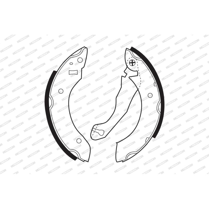 Jeu de mâchoires de frein FERODO FSB164 - Visuel 1