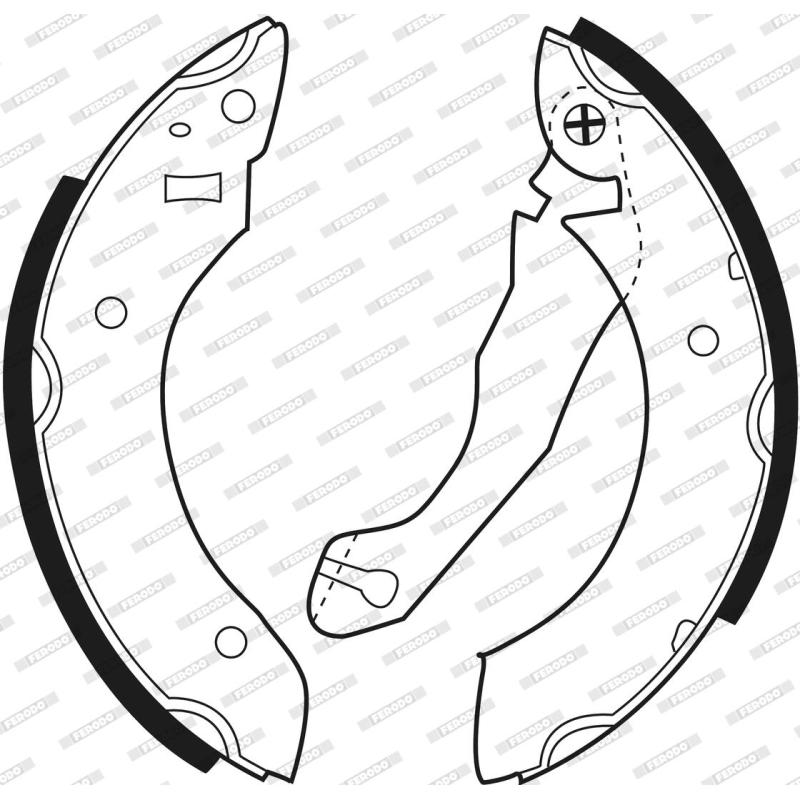 Jeu de mâchoires de frein FERODO FSB164 - Visuel 2