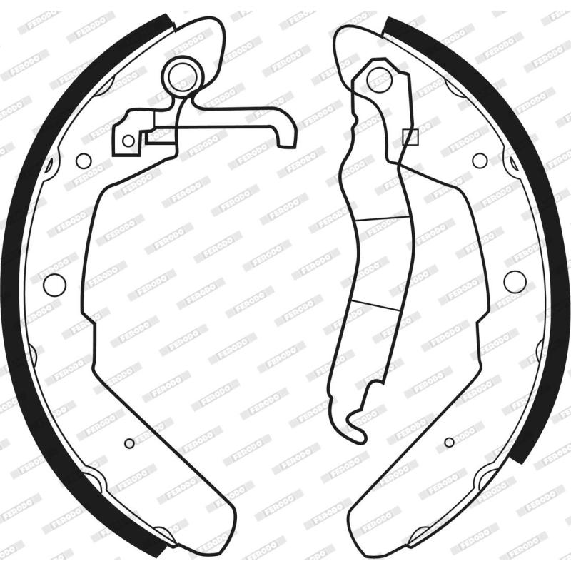 Jeu de mâchoires de frein FERODO FSB174 - Visuel 2