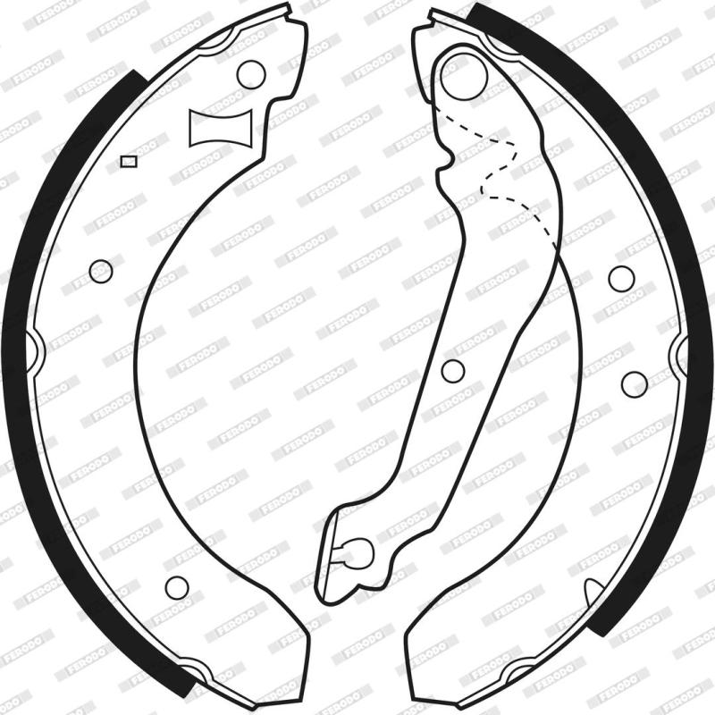 Jeu de mâchoires de frein FERODO FSB176 - Visuel 2