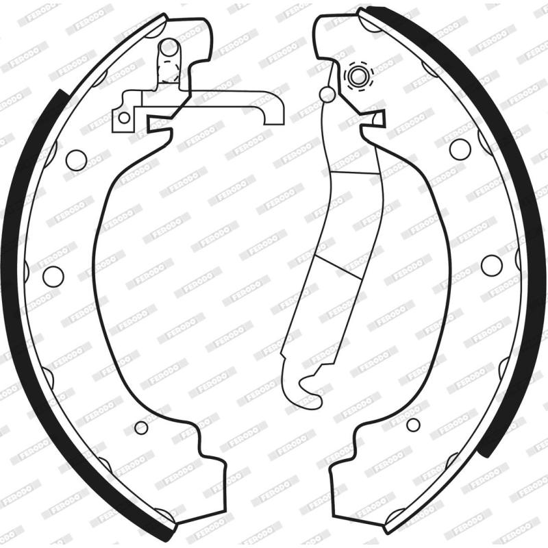 Jeu de mâchoires de frein FERODO FSB180 - Visuel 2