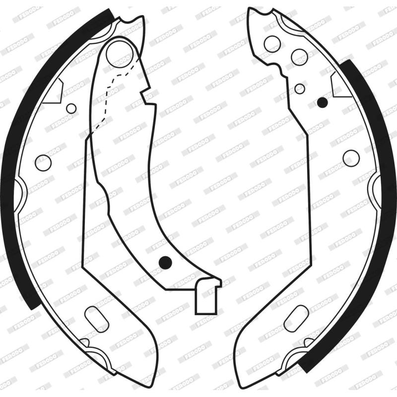 Jeu de mâchoires de frein FERODO FSB183 - Visuel 2