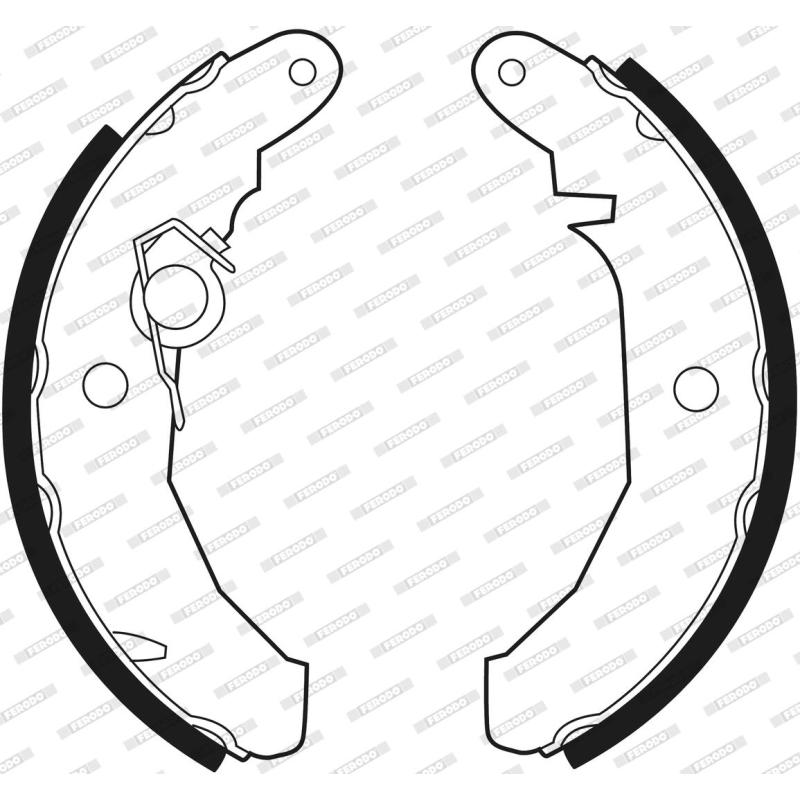 Jeu de mâchoires de frein FERODO FSB187 - Visuel 2
