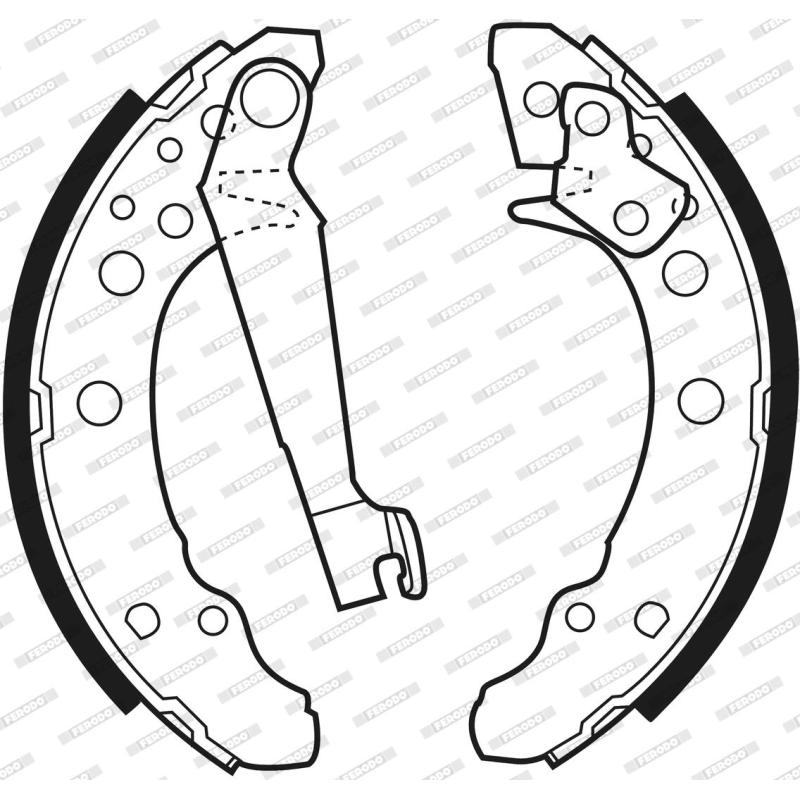 Jeu de mâchoires de frein FERODO FSB191 - Visuel 2