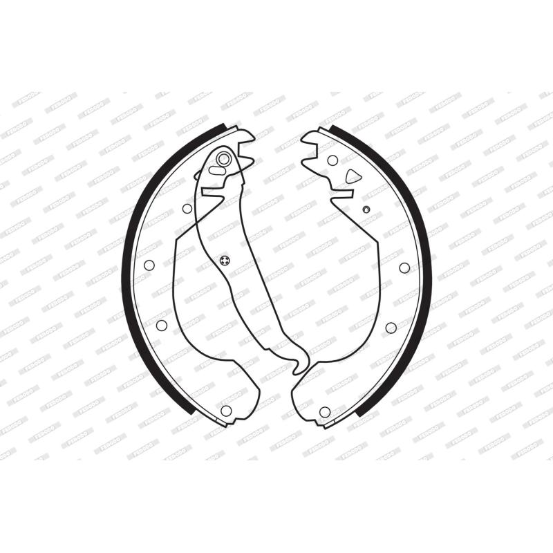 Jeu de mâchoires de frein FERODO FSB199 - Visuel 1