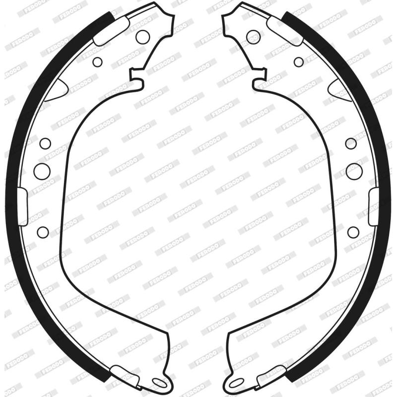 Jeu de mâchoires de frein FERODO FSB213 - Visuel 2