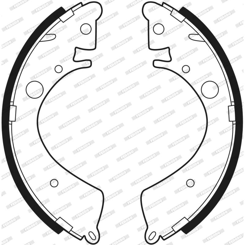 Jeu de mâchoires de frein FERODO FSB219 - Visuel 2