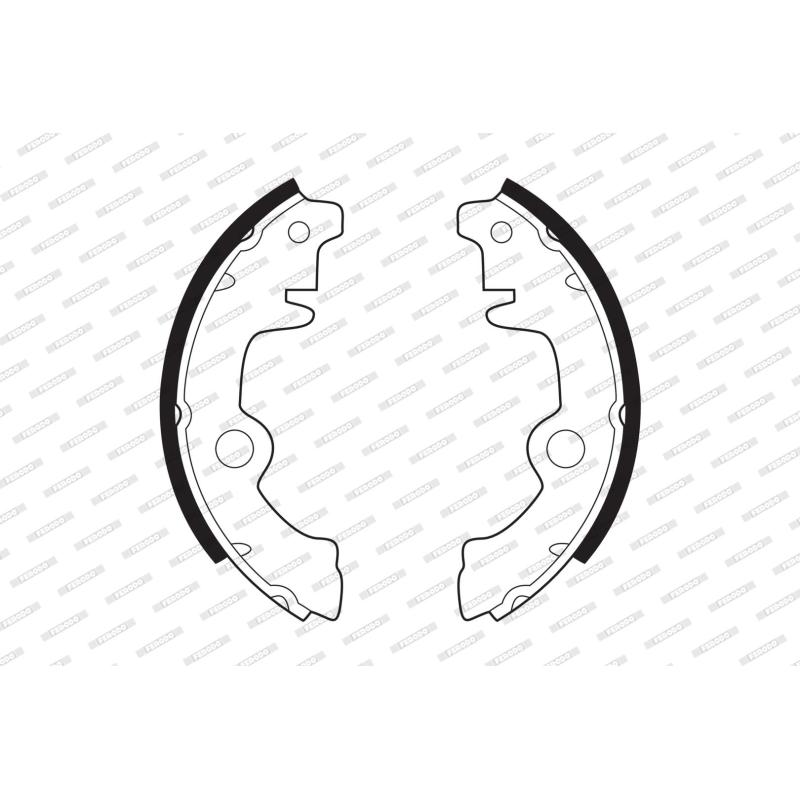 Jeu de mâchoires de frein FERODO FSB22 - Visuel 1