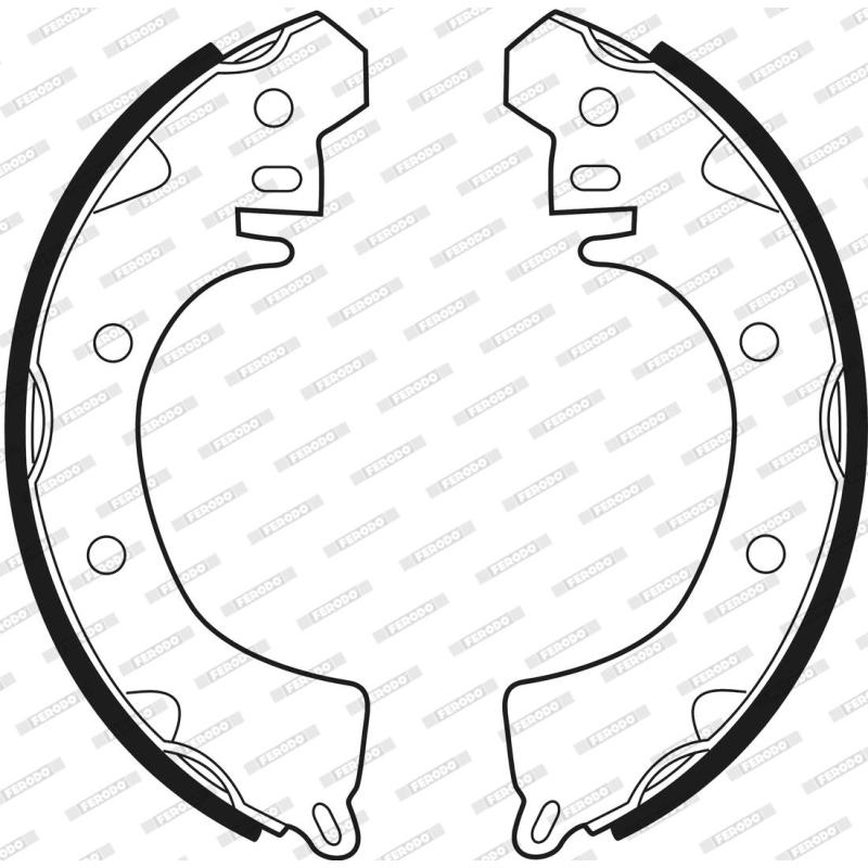 Jeu de mâchoires de frein FERODO FSB228 - Visuel 2
