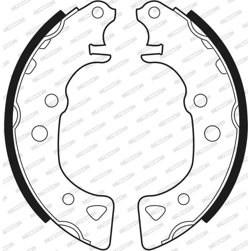 Jeu de mâchoires de frein FERODO FSB232 - Visuel 2