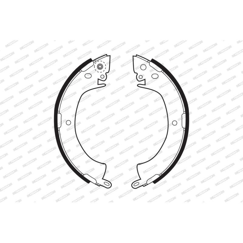 Jeu de mâchoires de frein FERODO FSB249 - Visuel 1