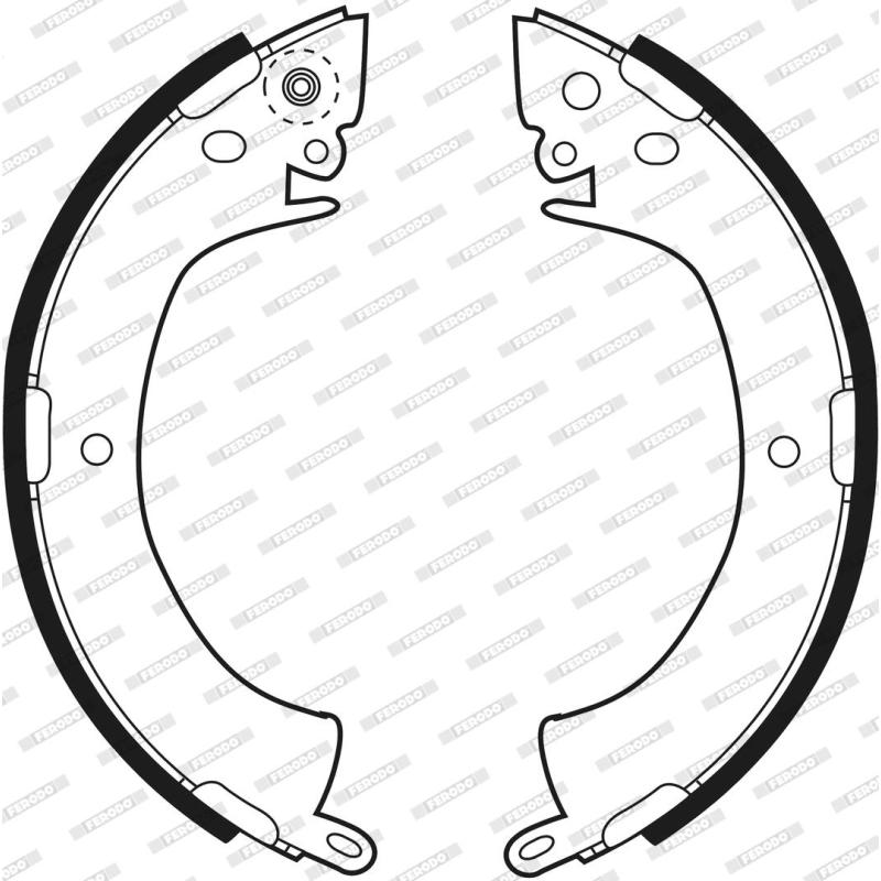 Jeu de mâchoires de frein FERODO FSB249 - Visuel 2