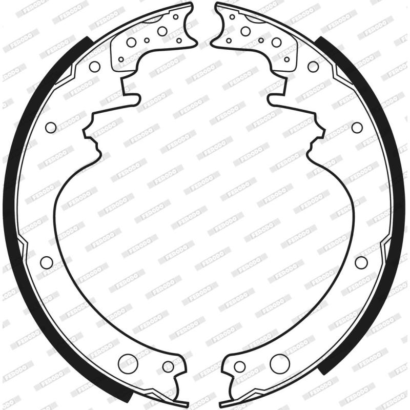 Jeu de mâchoires de frein FERODO FSB250 - Visuel 2