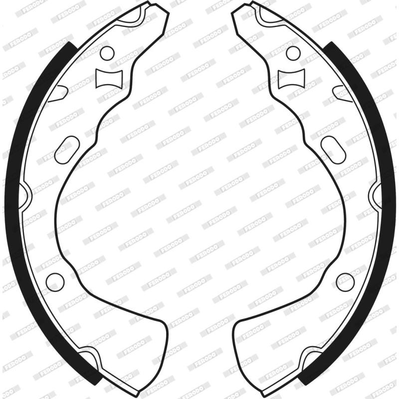 Jeu de mâchoires de frein FERODO FSB264 - Visuel 2