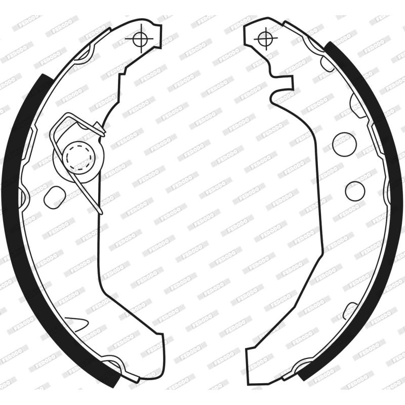 Jeu de mâchoires de frein FERODO FSB265 - Visuel 1