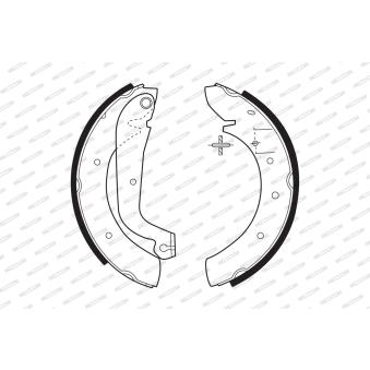 Jeu de mâchoires de frein FERODO OEM 7701204634