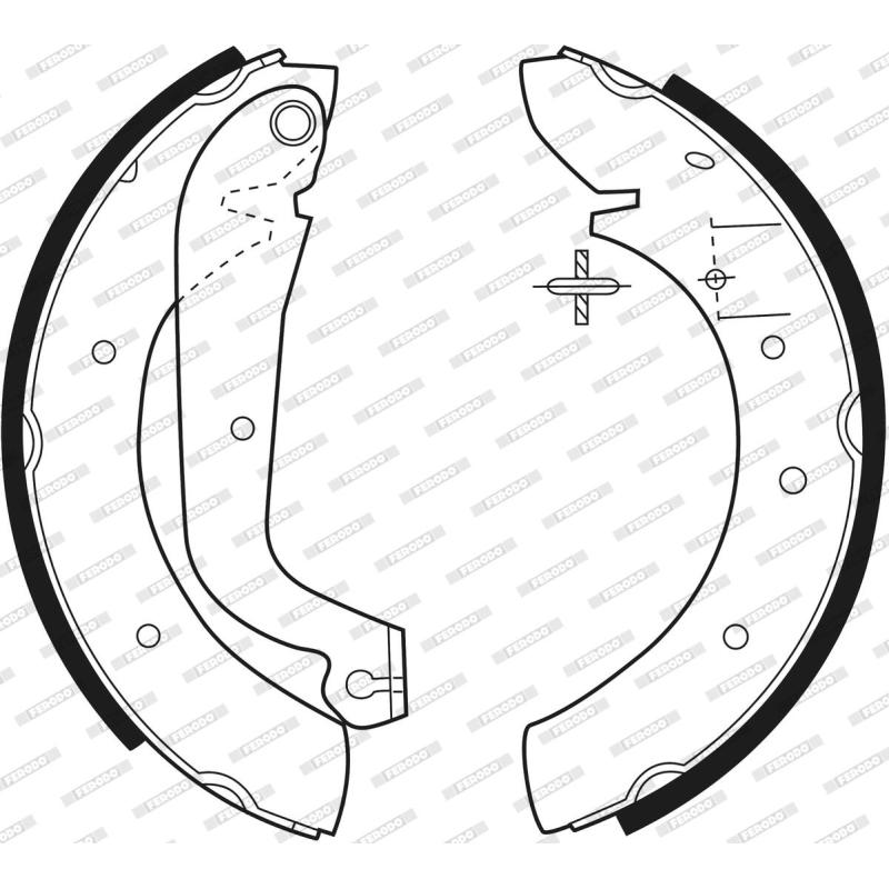 Jeu de mâchoires de frein FERODO FSB270 - Visuel 1