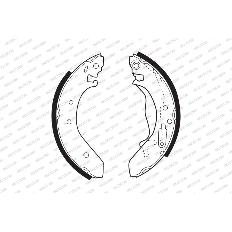 Jeu de mâchoires de frein FERODO FSB271 - Visuel 1