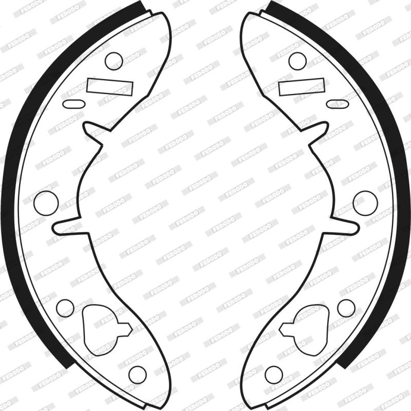 Jeu de mâchoires de frein FERODO FSB278 - Visuel 2