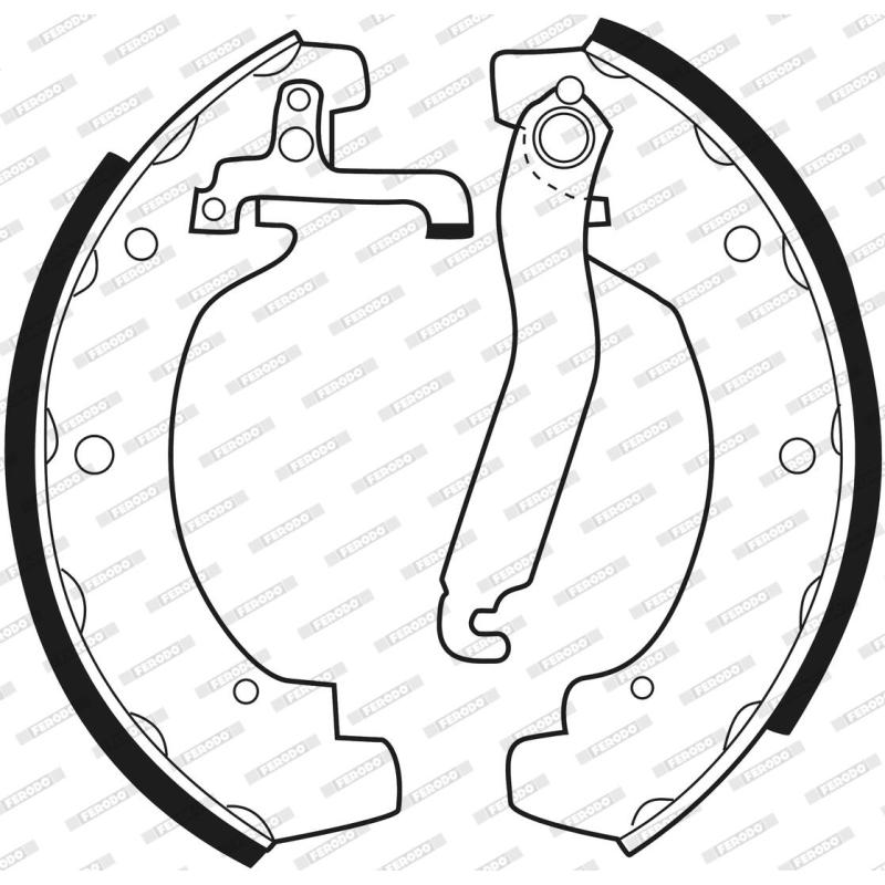 Jeu de mâchoires de frein FERODO FSB279 - Visuel 1