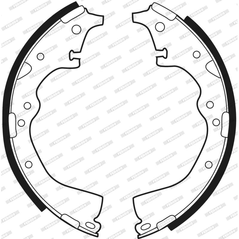 Jeu de mâchoires de frein FERODO FSB284 - Visuel 2