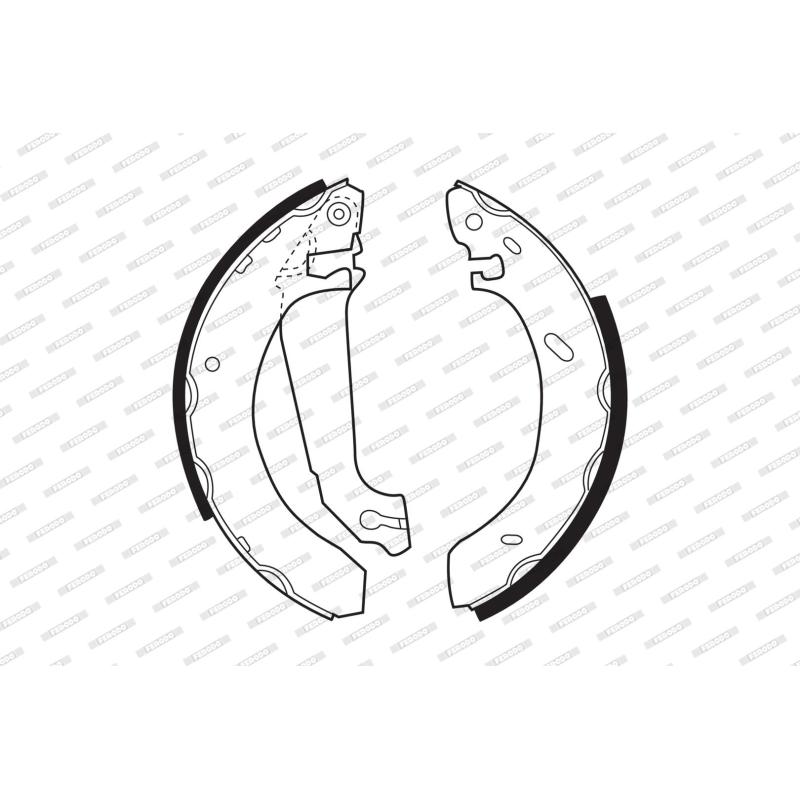 Jeu de mâchoires de frein FERODO FSB296 - Visuel 1