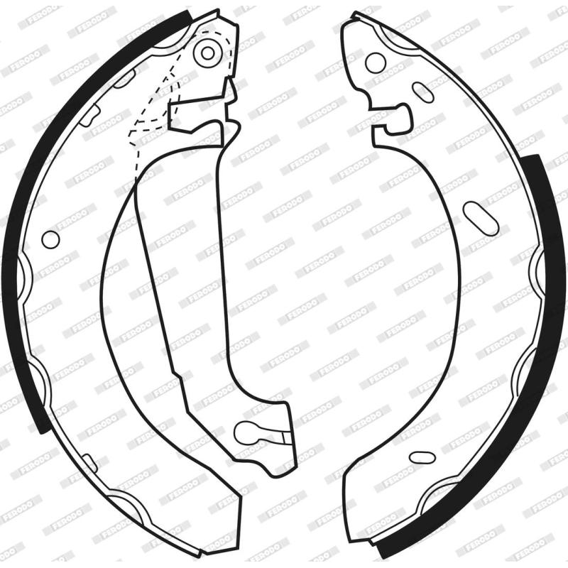 Jeu de mâchoires de frein FERODO FSB296 - Visuel 2