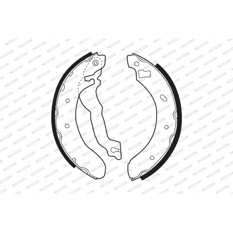 Jeu de mâchoires de frein FERODO FSB298 - Visuel 1