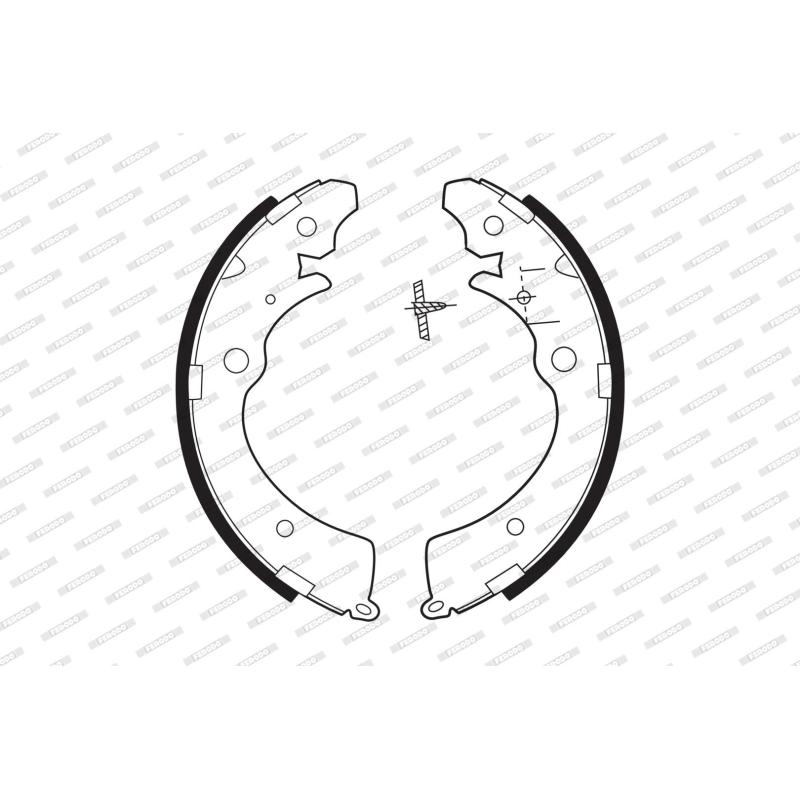 Jeu de mâchoires de frein FERODO FSB318 - Visuel 1