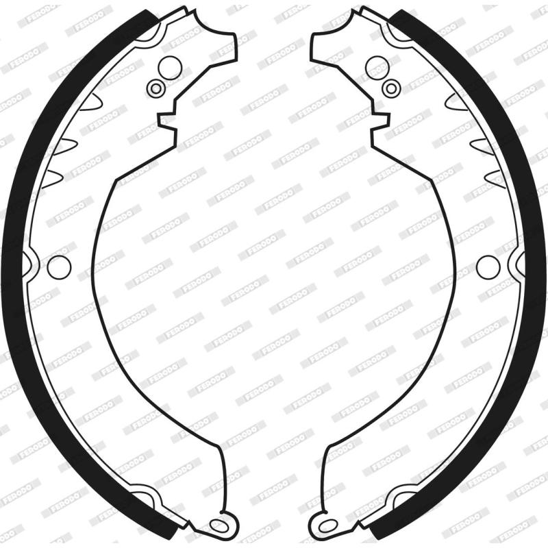 Jeu de mâchoires de frein FERODO FSB327 - Visuel 2