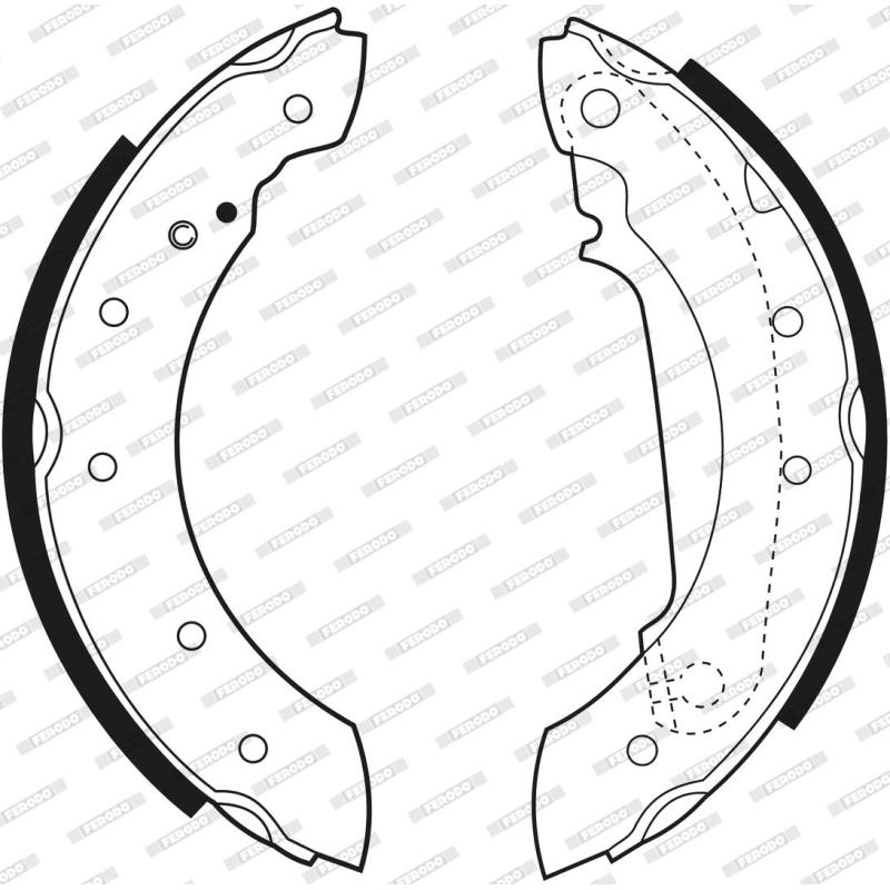 Jeu de mâchoires de frein FERODO FSB330 - Visuel 2