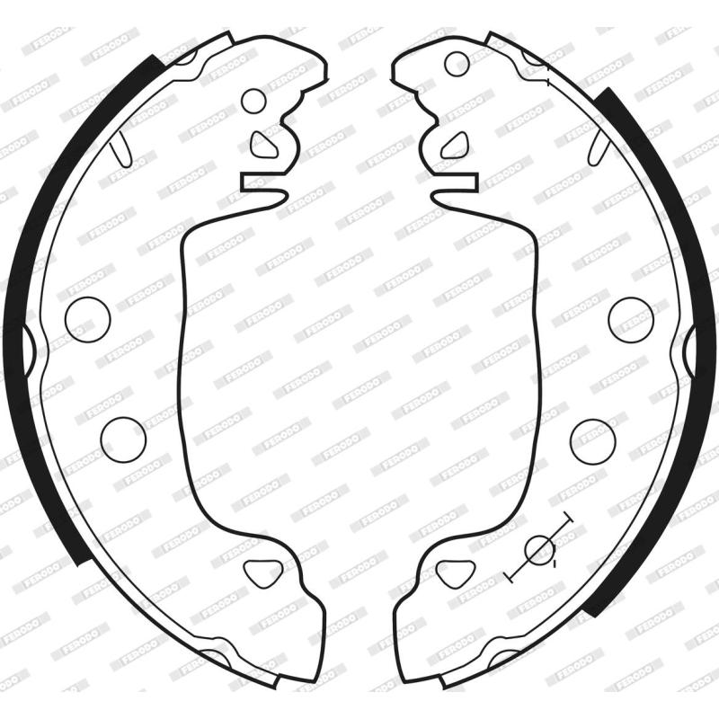 Jeu de mâchoires de frein FERODO FSB333 - Visuel 2