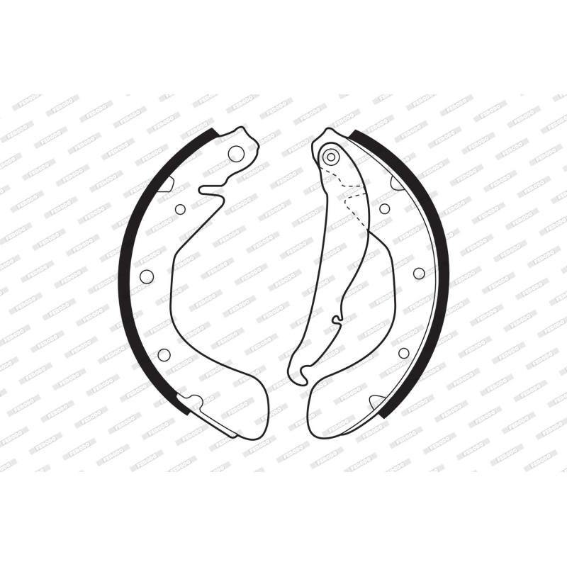 Jeu de mâchoires de frein FERODO FSB334 - Visuel 1