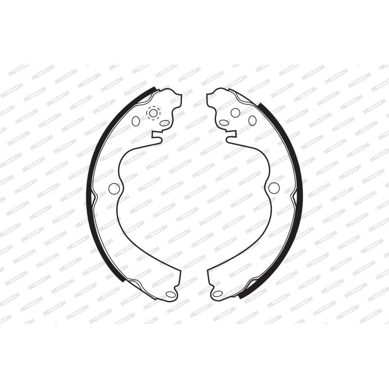 Jeu de mâchoires de frein FERODO FSB339 - Visuel 1