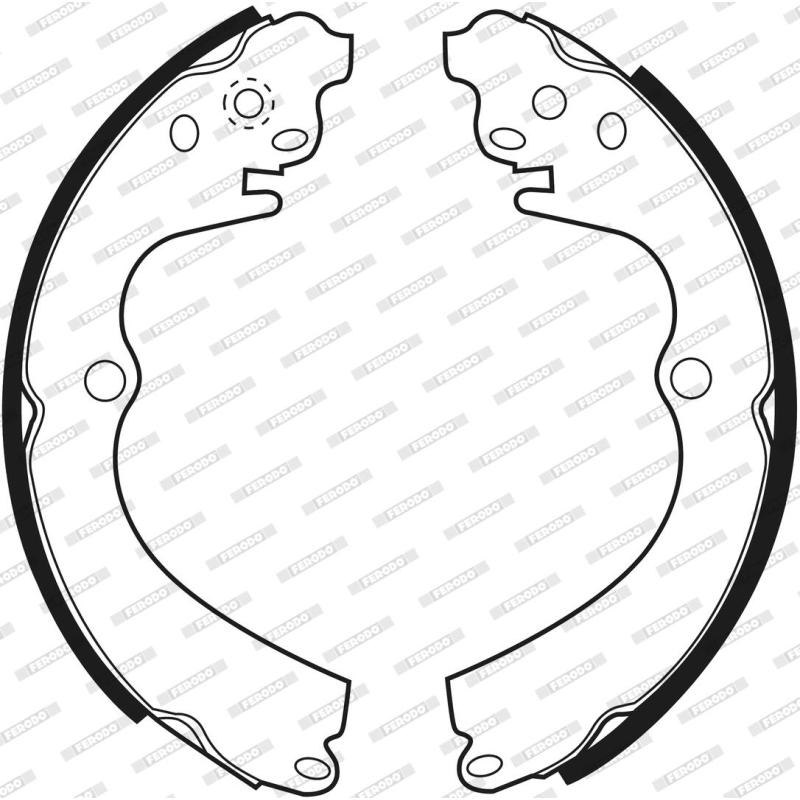 Jeu de mâchoires de frein FERODO FSB339 - Visuel 2