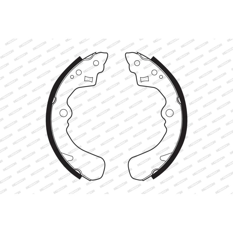 Jeu de mâchoires de frein FERODO FSB341 - Visuel 1